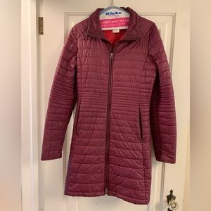 Patagonia Women’s Nanopuff Parka, size Medium, plum color